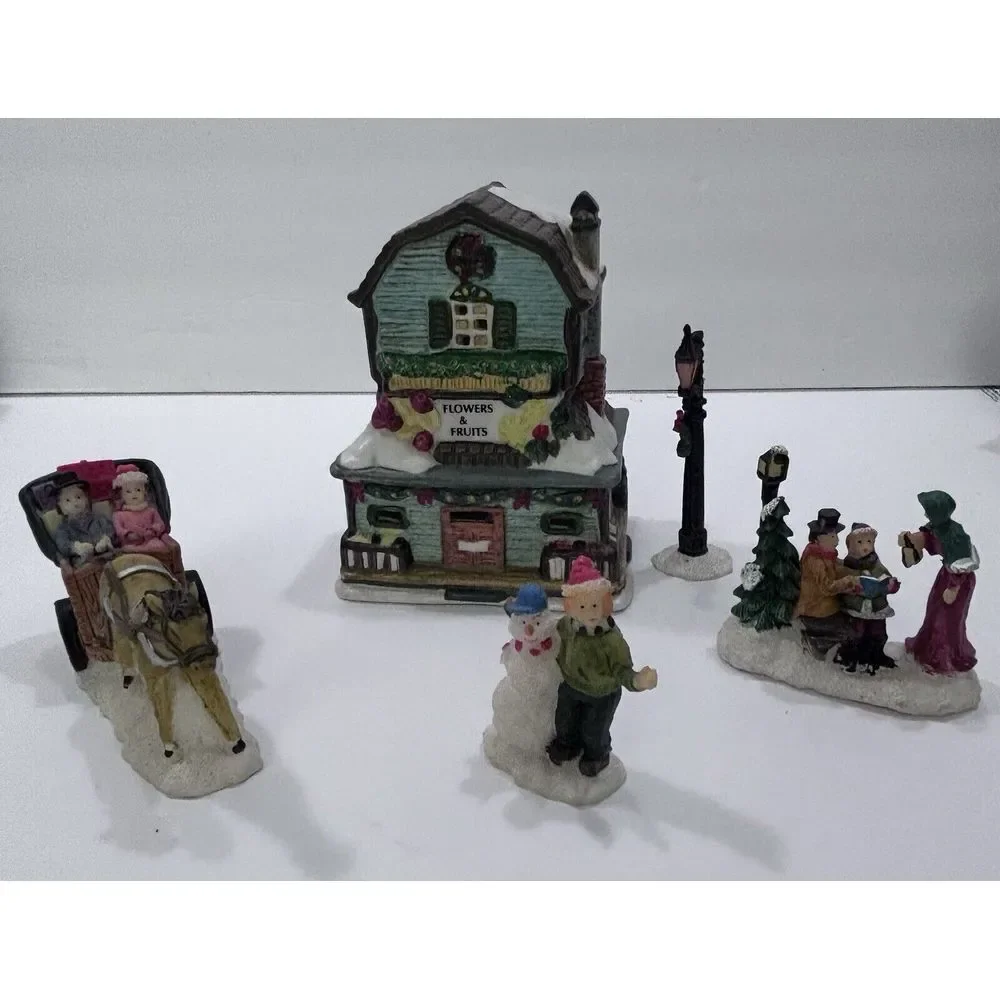 Christmas Village 14 Piece Ceramic Illuminate with Tea Lights